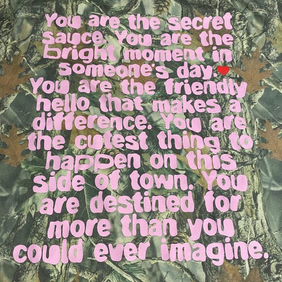 Dressed in Lala Being Yourself is Cool Camo Tee L/XL - Picture 3 of 6